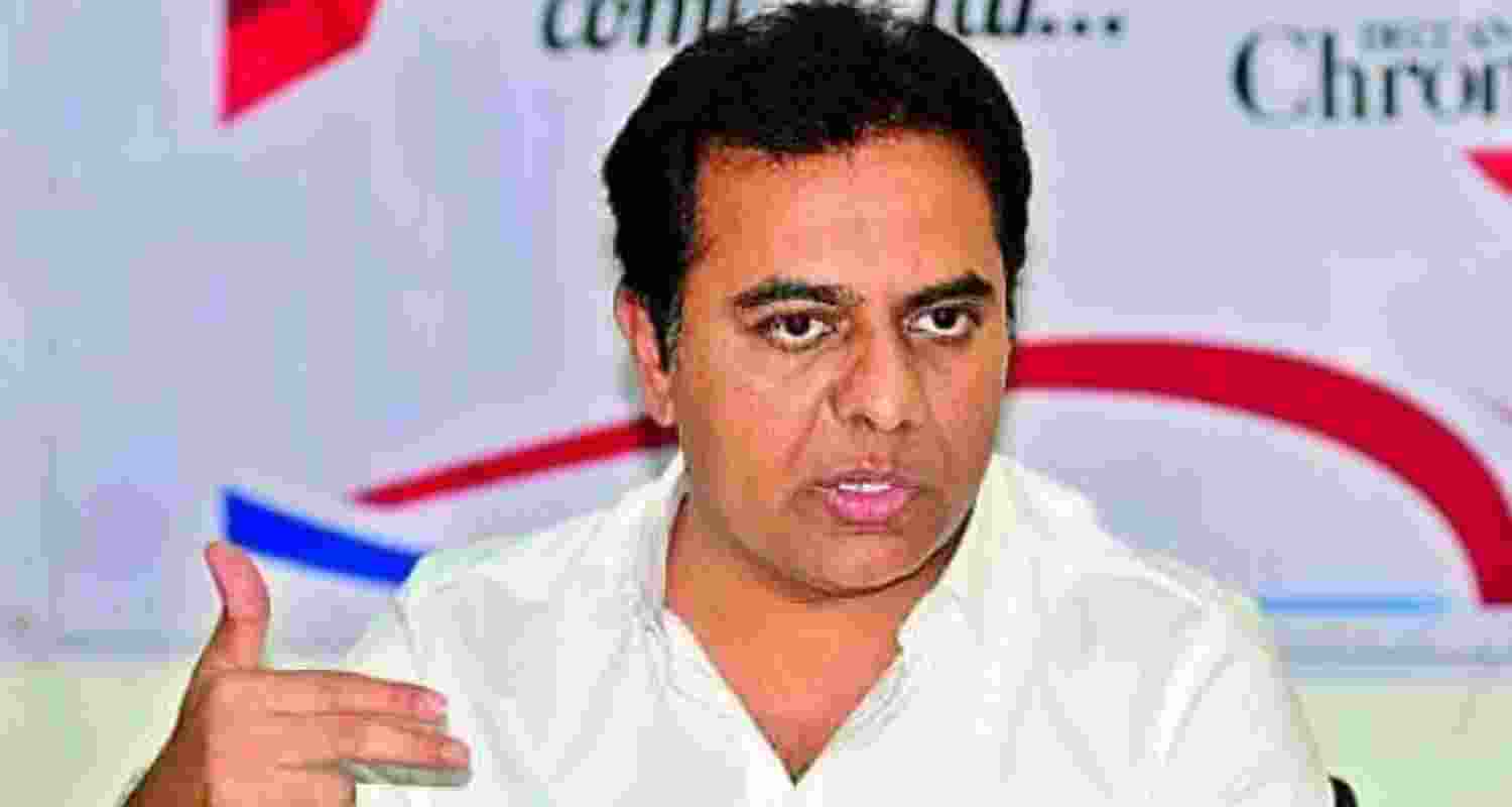 Bharat Rashtra Samithi working president KT Rama Rao - file image. Bharat Rashtra Samithi working president KT Rama Rao - file image.