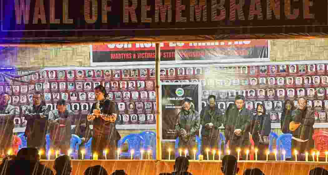 Members of Kuki organisations participate in a candlelight procession in Churachandpur to honour the rape survivor whose death has renewed calls for justice and separate administration. Members of Kuki organisations participate in a candlelight procession in Churachandpur to honour the rape survivor whose death has renewed calls for justice and separate administration.