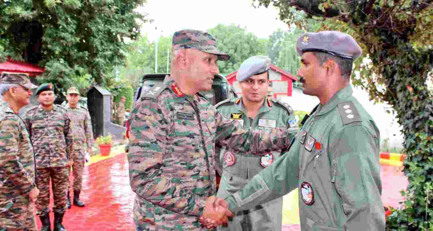 Lieutenant General Pratik Sharma, Commander of the Northern Command, during his visit to north and south Kashmir. Lieutenant General Pratik Sharma, Commander of the Northern Command, during his visit to north and south Kashmir.