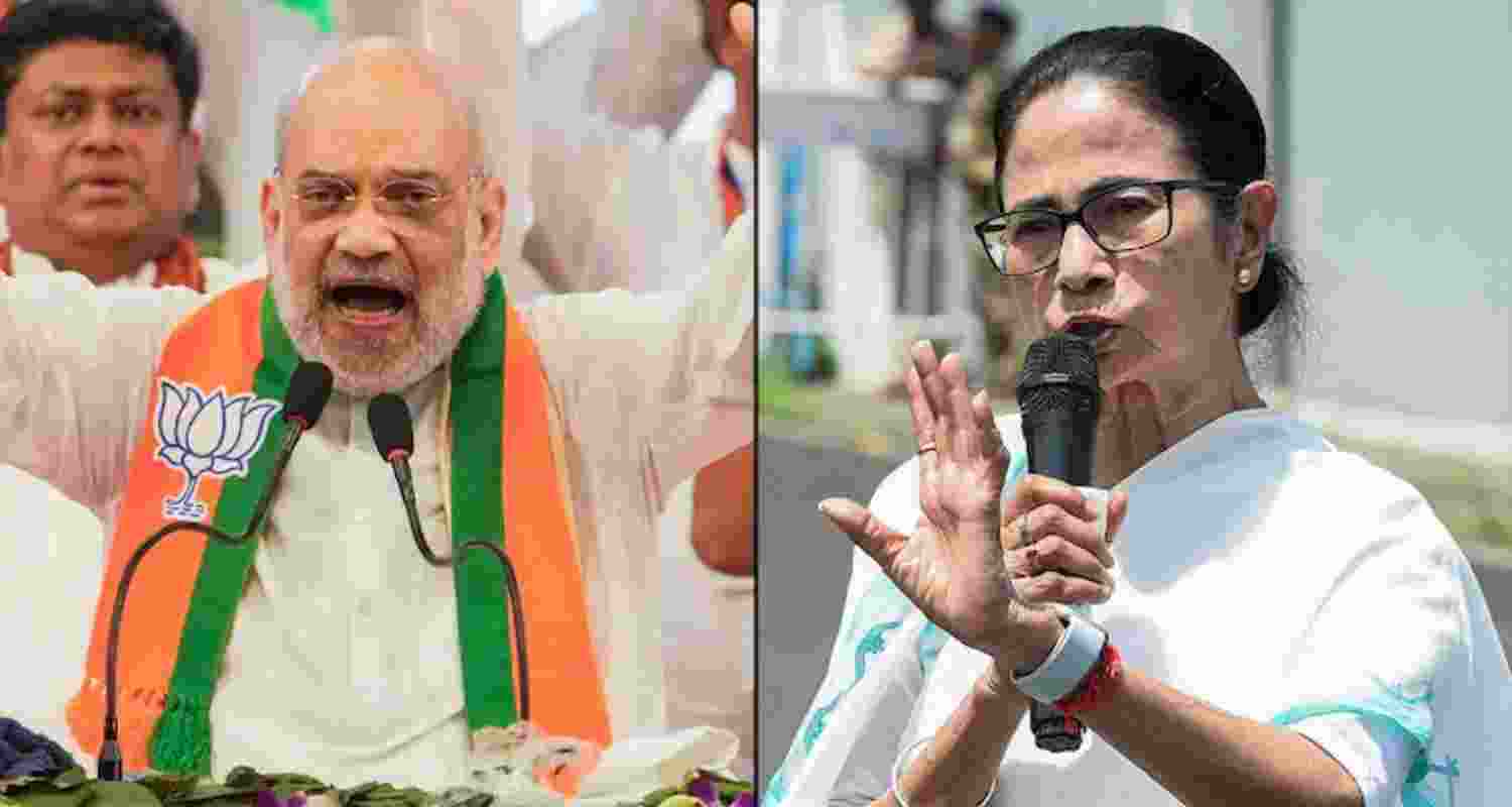 Union Home Minister Amit Shah and West Bengal Chief Minister Mamata Banerjee. Union Home Minister Amit Shah and West Bengal Chief Minister Mamata Banerjee.