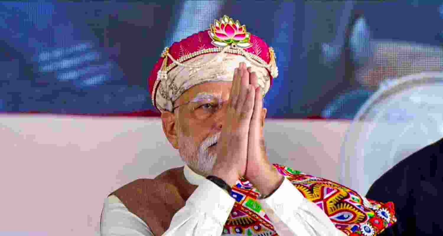 PM Narendra Modi addressing a public rally at Dhar in Madhya Pradesh. PM Narendra Modi addressing a public rally at Dhar in Madhya Pradesh.