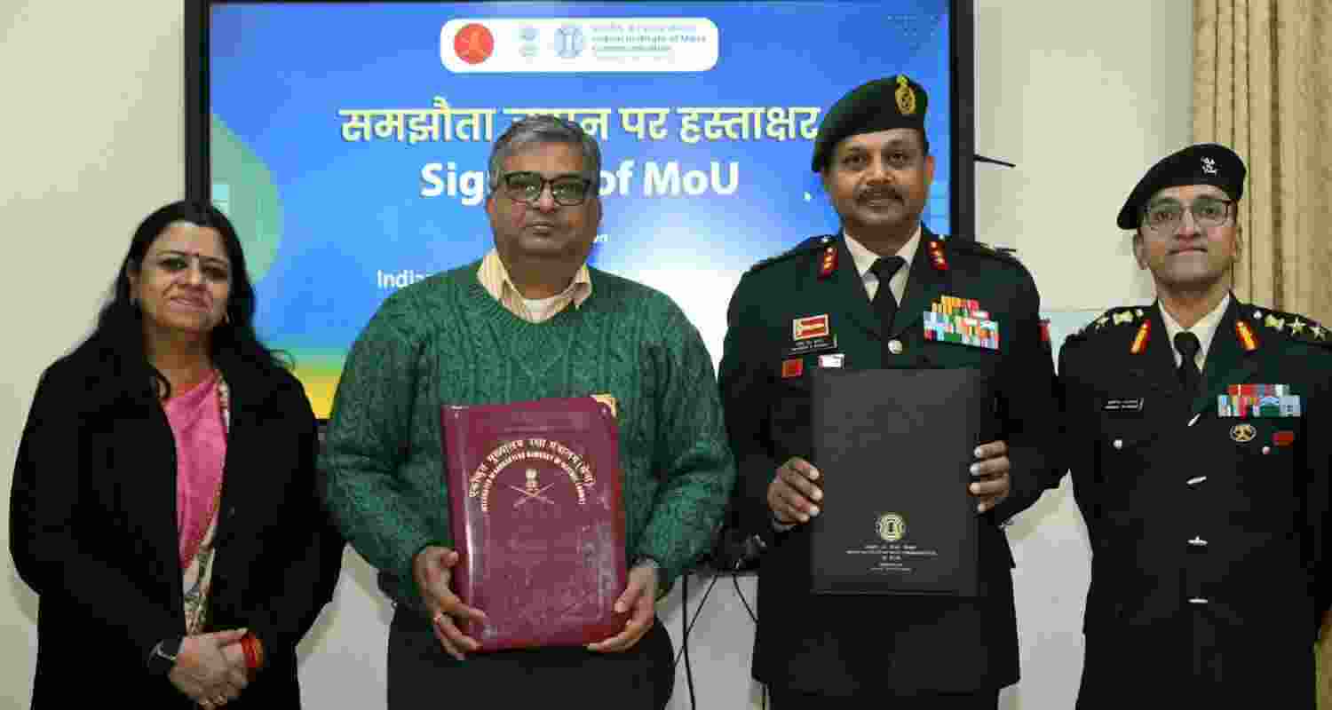 Army signs MoU with IIMC on strategic communication Army signs MoU with IIMC on strategic communication