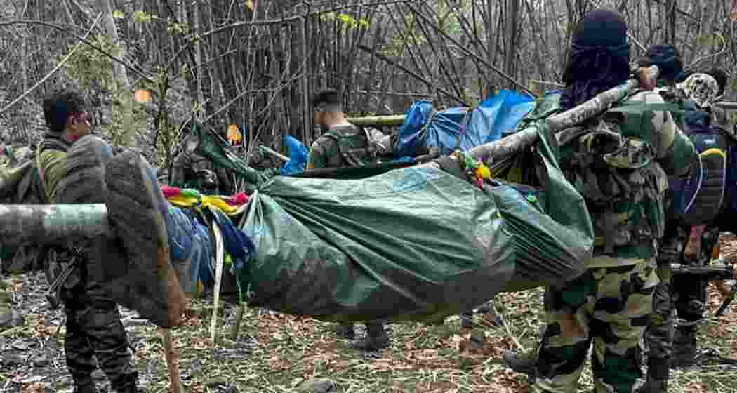 CRPF CoBRA commandos take part in an anti-Naxal operation in Jharkhand’s Saranda forests. CRPF CoBRA commandos take part in an anti-Naxal operation in Jharkhand’s Saranda forests.