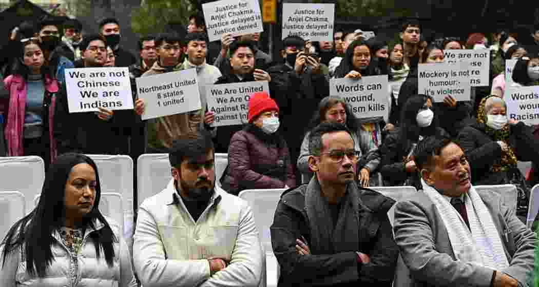 Northeast students, joined by Assam Congress President Gaurav Gogoi, protest at Jantar Mantar demanding justice for Tripura student Anjel Chakma, seeking a CBI probe, fast-track trial, and measures against racial violence. Northeast students, joined by Assam Congress President Gaurav Gogoi, protest at Jantar Mantar demanding justice for Tripura student Anjel Chakma, seeking a CBI probe, fast-track trial, and measures against racial violence.