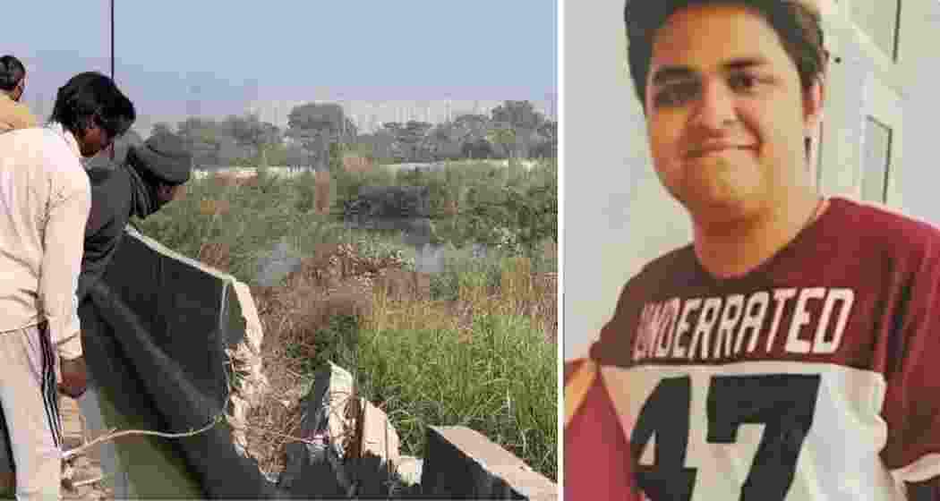 Locals at the site in Noida where a software engineer drowned after his car plunged into a deep drainage ditch amid dense fog. Locals at the site in Noida where a software engineer drowned after his car plunged into a deep drainage ditch amid dense fog.
