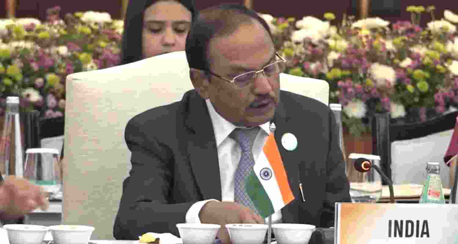NSA Ajit Doval hosts Colombo Security Dialogue in Delhi. NSA Ajit Doval hosts Colombo Security Dialogue in Delhi.