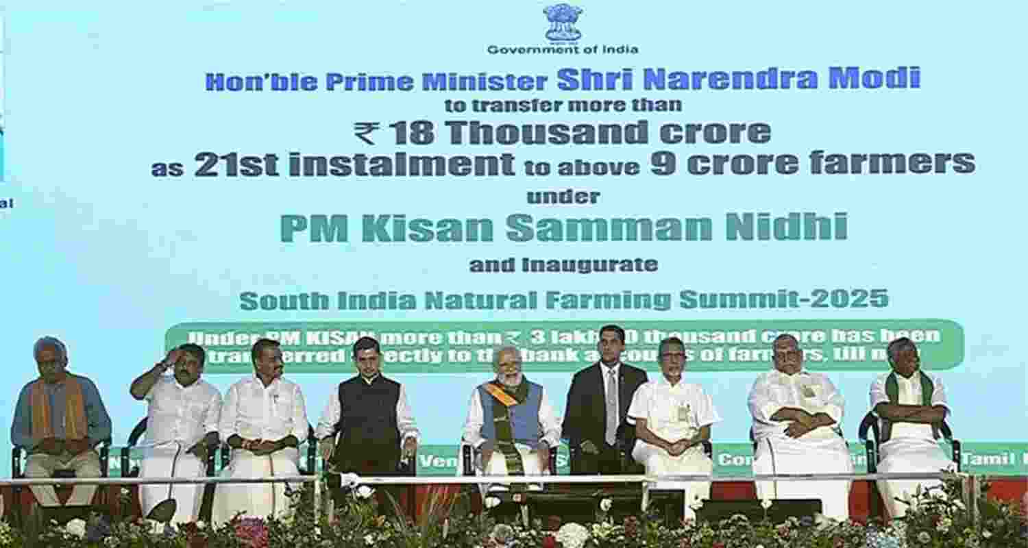 Addressing the conference, PM Modi argued that the excessive use of chemical fertilisers and pesticides had resulted in a decline in soil fertility, and he fully endorsed organic farming. Addressing the conference, PM Modi argued that the excessive use of chemical fertilisers and pesticides had resulted in a decline in soil fertility, and he fully endorsed organic farming.