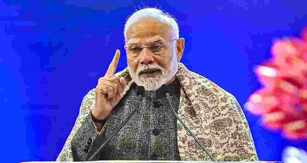 Prime Minister Narendra Modi speaks during the 'Veer Bal Diwas' programme at Bharat Mandapam, in New Delhi, Thursday, Dec. 26, 2024. Prime Minister Narendra Modi speaks during the 'Veer Bal Diwas' programme at Bharat Mandapam, in New Delhi, Thursday, Dec. 26, 2024.