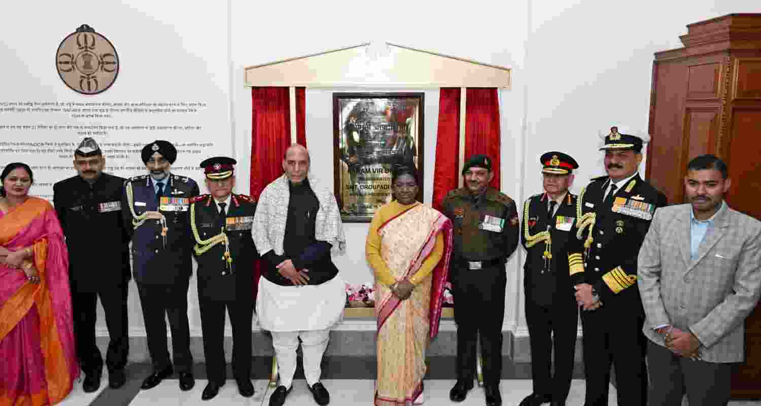 President Droupadi Murmu inaugurates Param Vir Dirgha at Rashtrapati Bhavan. President Droupadi Murmu inaugurates Param Vir Dirgha at Rashtrapati Bhavan.