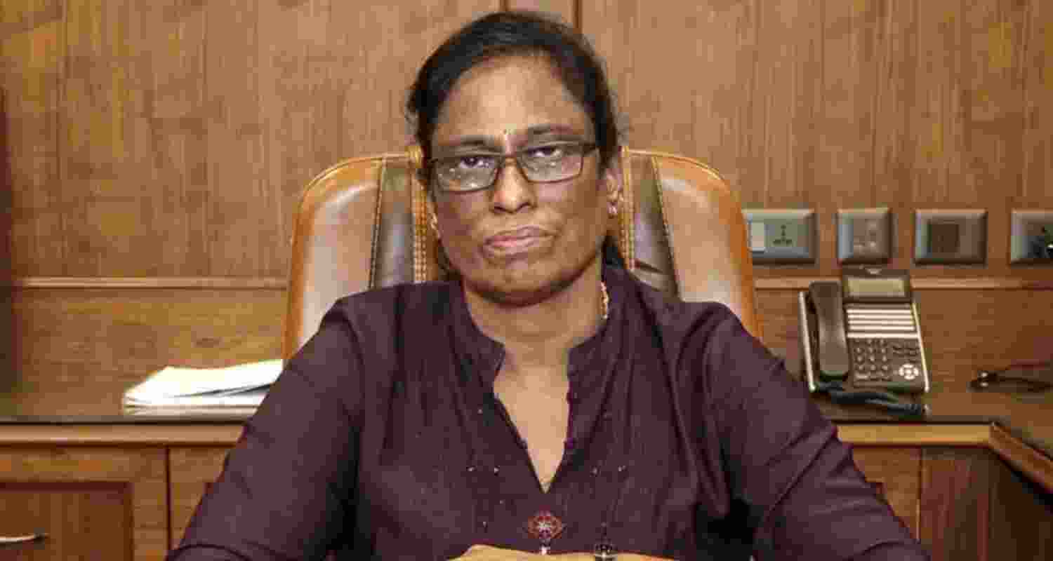 Indian Olympic Association president and nominated Rajya Sabha member PT Usha. Indian Olympic Association president and nominated Rajya Sabha member PT Usha.