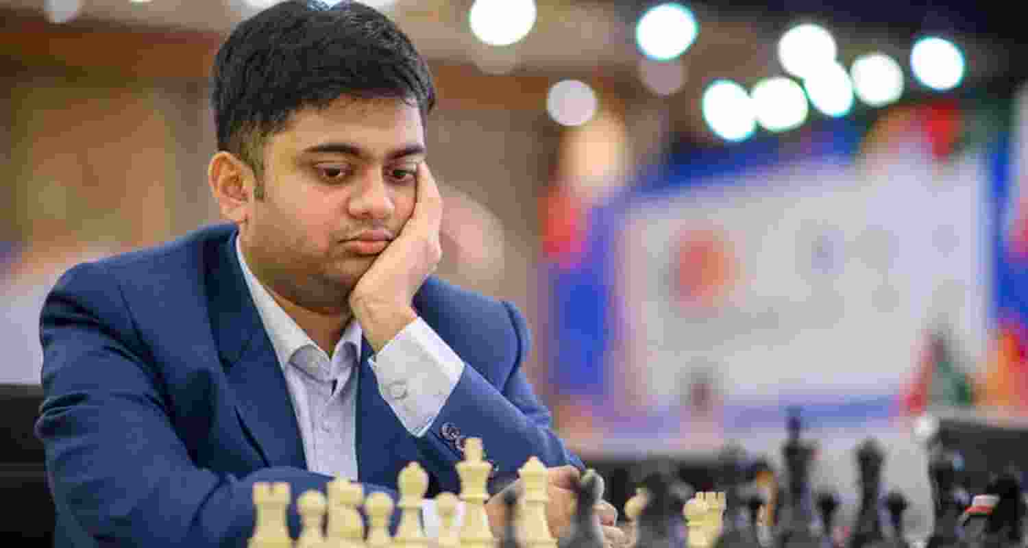 Grandmaster Diptayan Ghosh in action at the FIDE World Cup on Monday. Grandmaster Diptayan Ghosh in action at the FIDE World Cup on Monday.