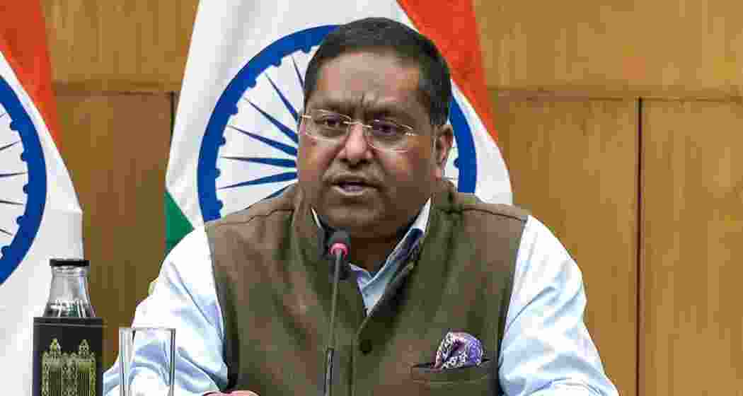 A file photo of Ministry of External Affairs spokesperson Randhir Jaiswal. A file photo of Ministry of External Affairs spokesperson Randhir Jaiswal.