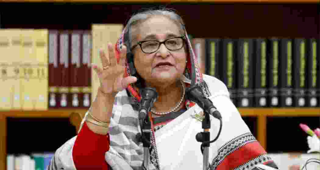 A file photo of former Bangladesh Prime Minister Sheikh Hasina. A file photo of former Bangladesh Prime Minister Sheikh Hasina.
