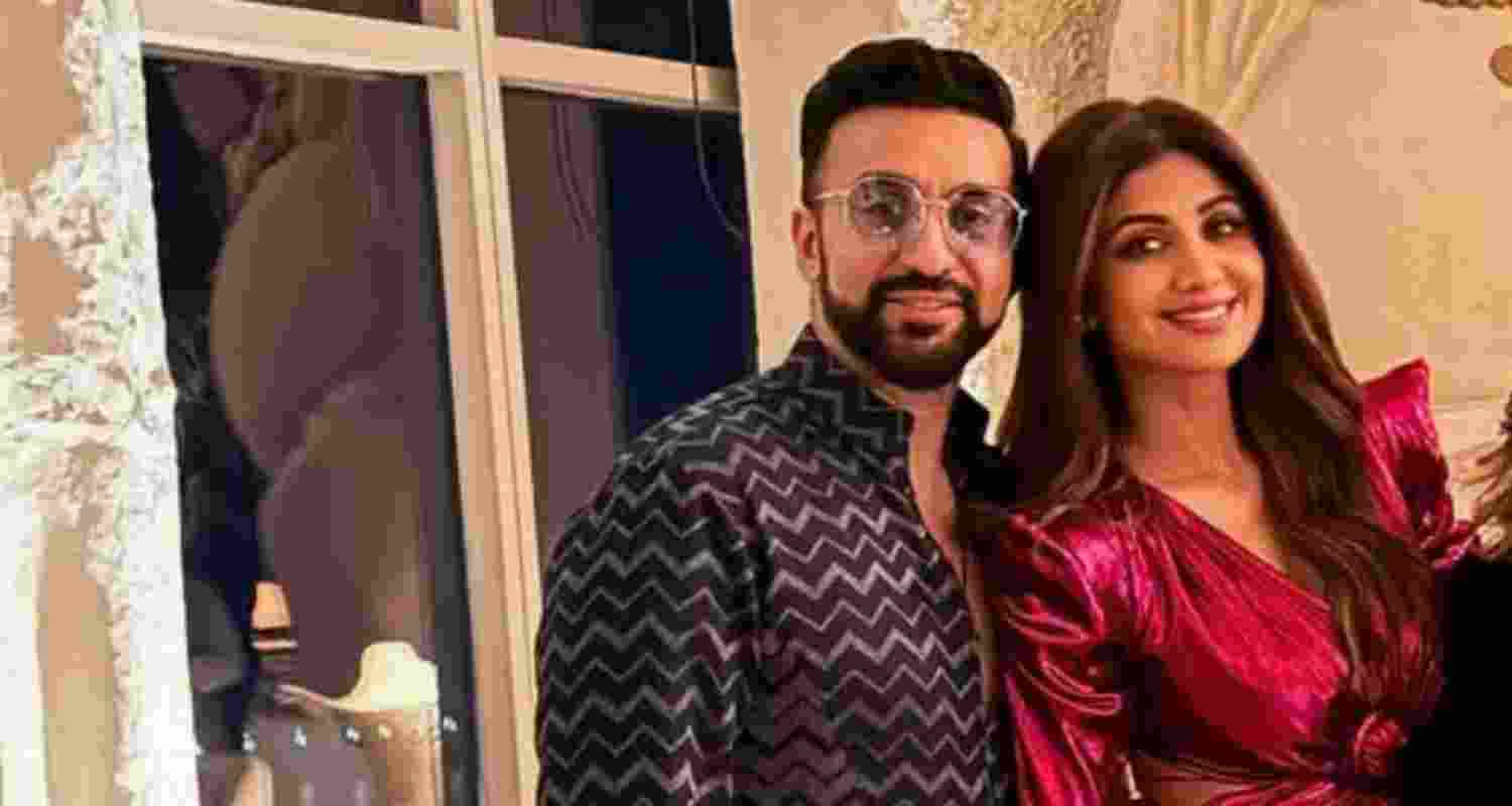 A file photo of actor Shilpa Shetty and her businessman husband Raj Kundra. A file photo of actor Shilpa Shetty and her businessman husband Raj Kundra.