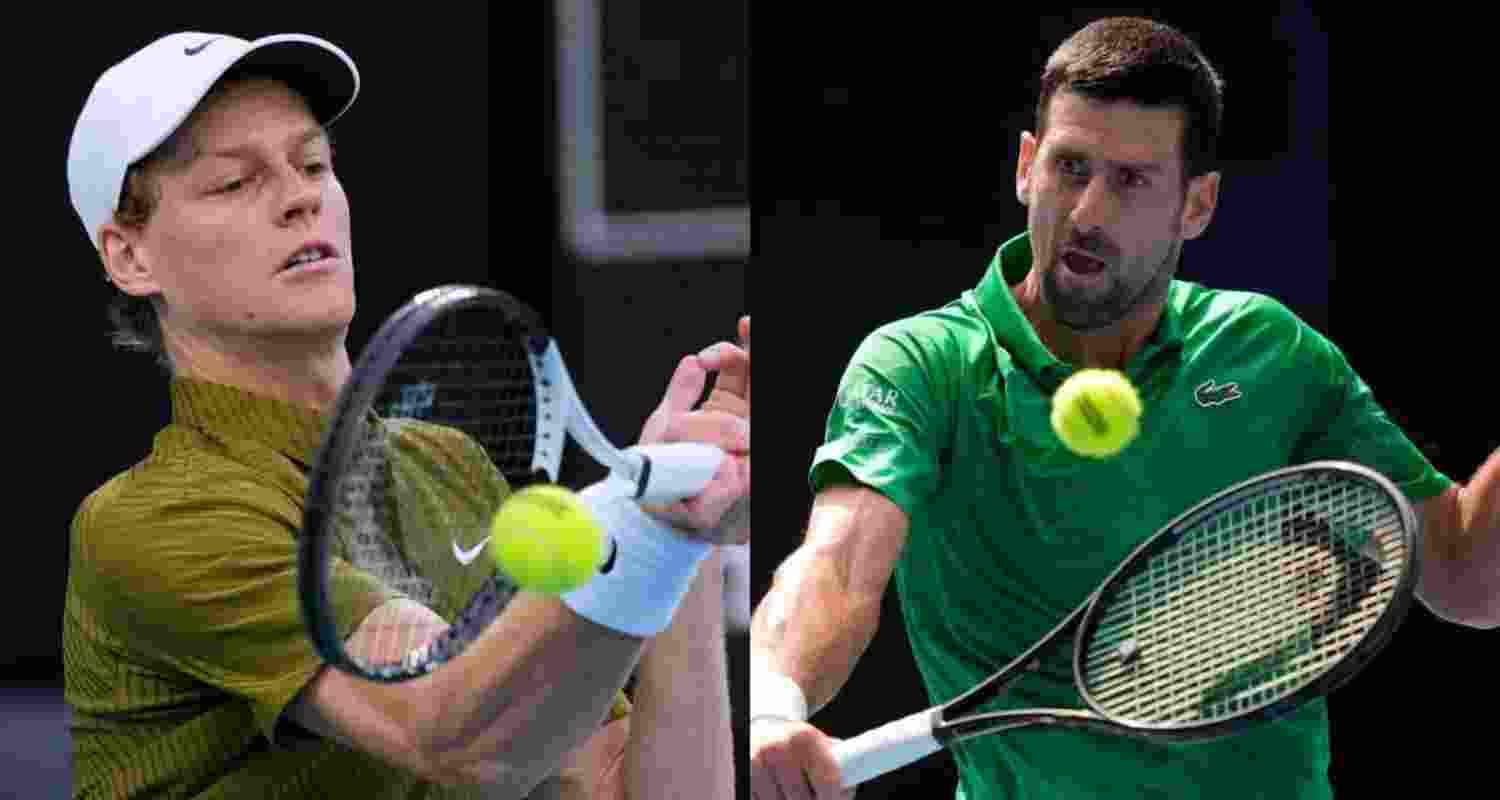 Jannik Sinner (left) has a 6-4 lead in head-to-heads with Novak Djokovic, including wins in the last five. Jannik Sinner (left) has a 6-4 lead in head-to-heads with Novak Djokovic, including wins in the last five.