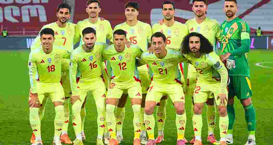 Members of the Spanish team line up for a group photograph. Members of the Spanish team line up for a group photograph.