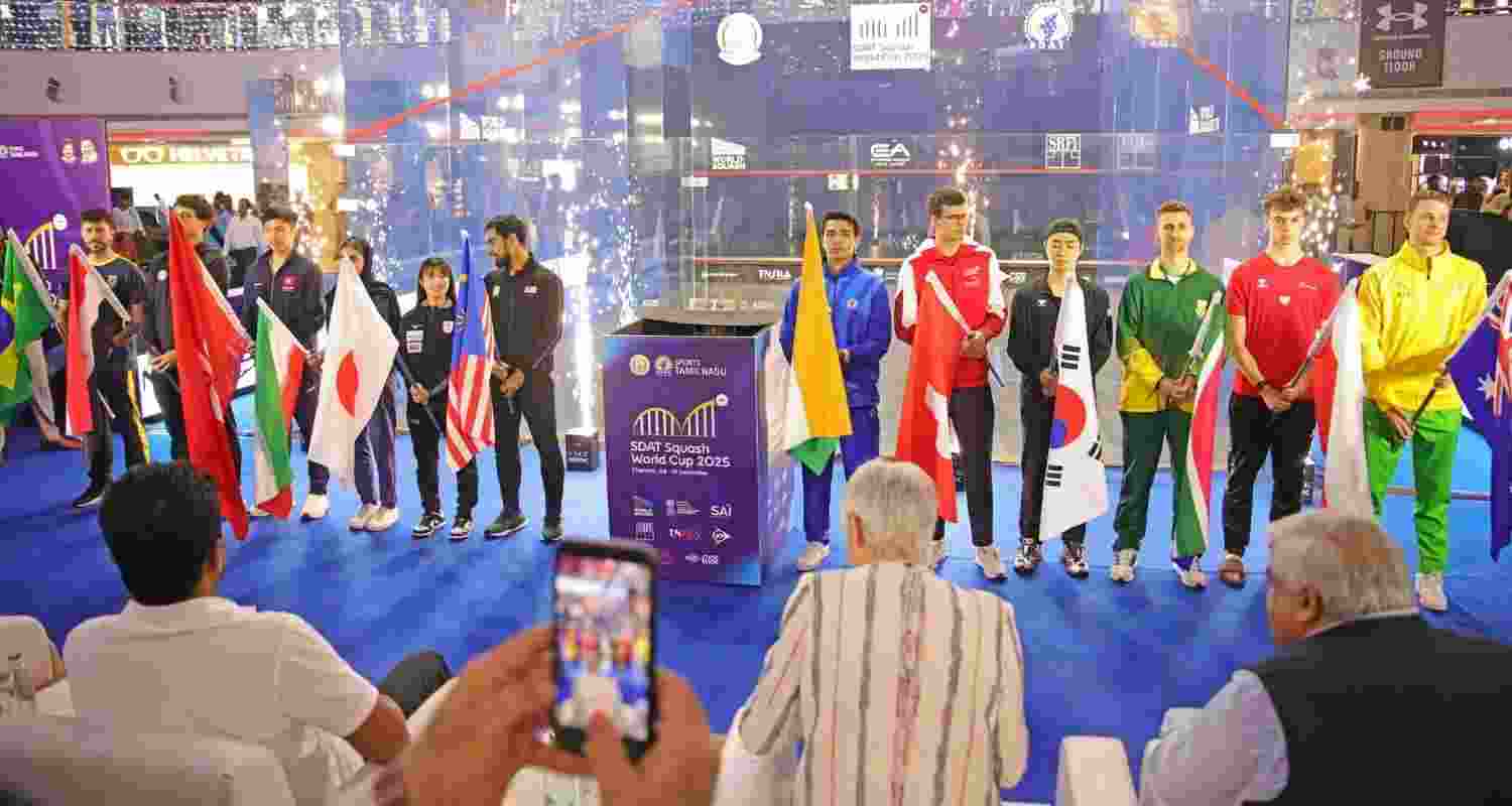SDAT Squash World Cup is officially open following another energetic opening ceremony in Express Avenue Mall, Chennai, India. SDAT Squash World Cup is officially open following another energetic opening ceremony in Express Avenue Mall, Chennai, India.
