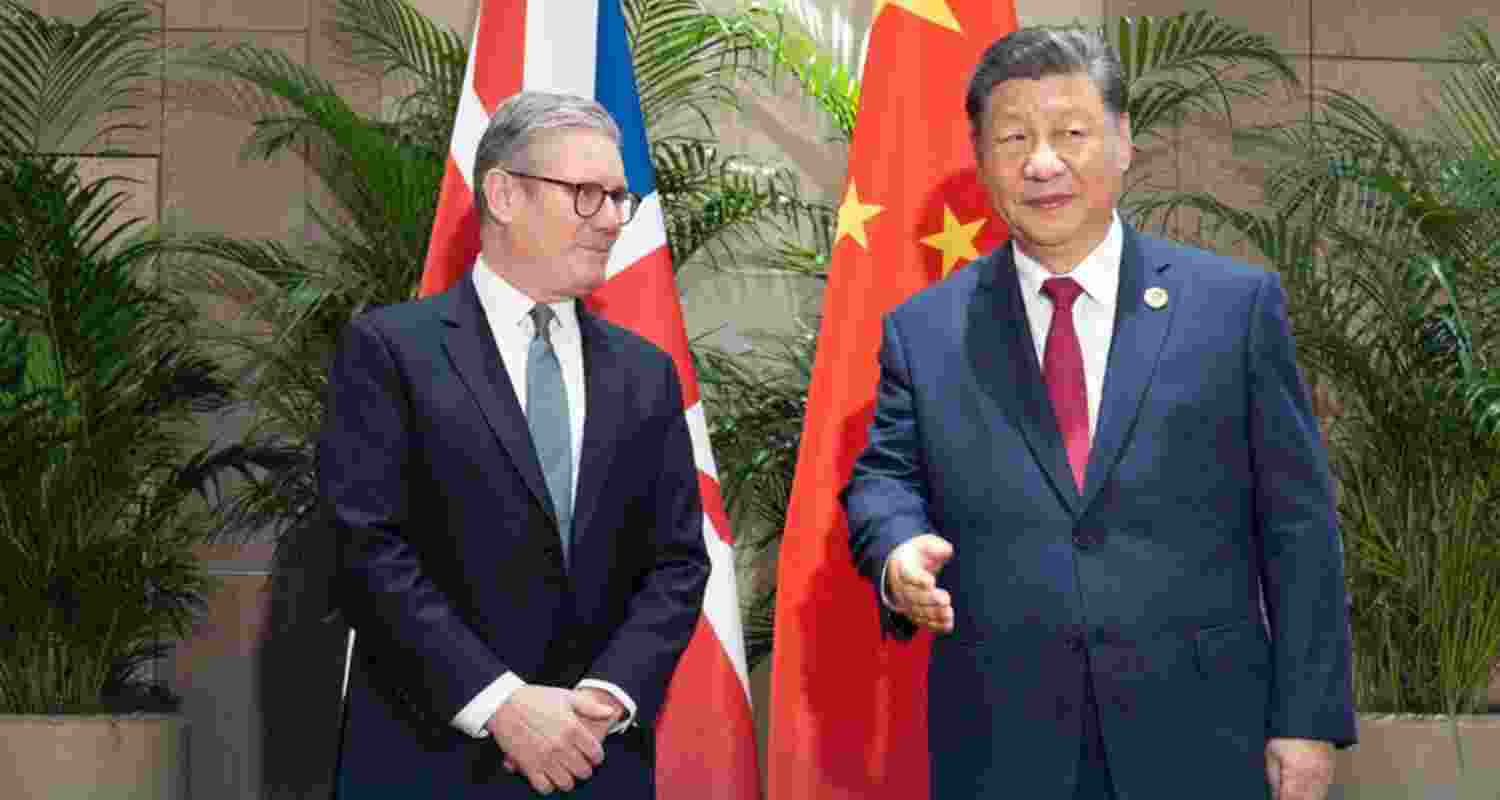 British Prime Minister Keir Starmer with Chinese President Xi Jinping. British Prime Minister Keir Starmer with Chinese President Xi Jinping.