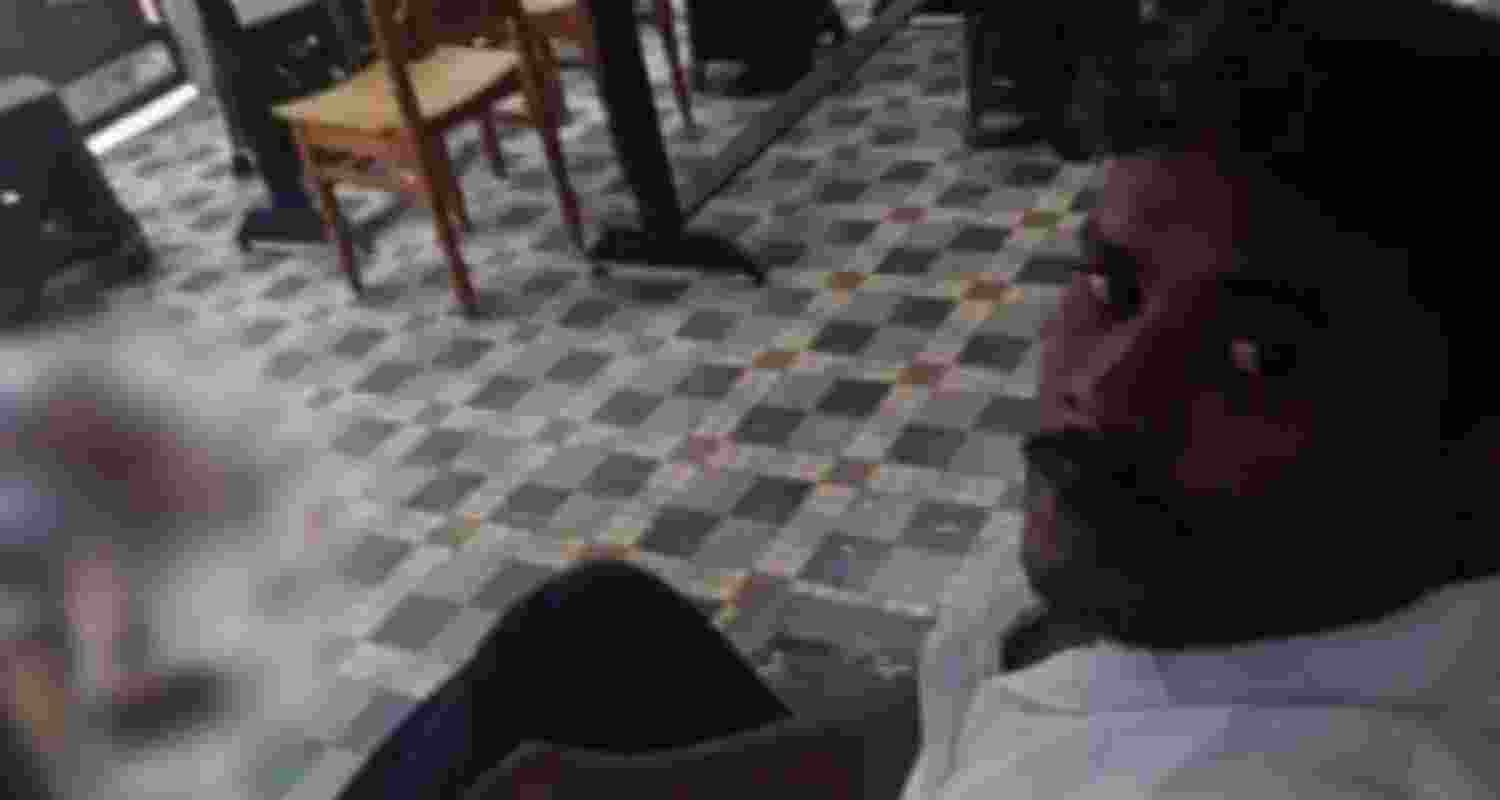 The man took a selfie with her body and uploaded it as his WhatsApp status. The man took a selfie with her body and uploaded it as his WhatsApp status.