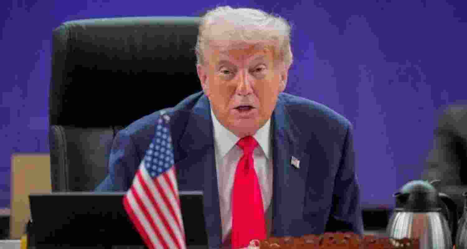 A file photo of US President Donald Trump. A file photo of US President Donald Trump.