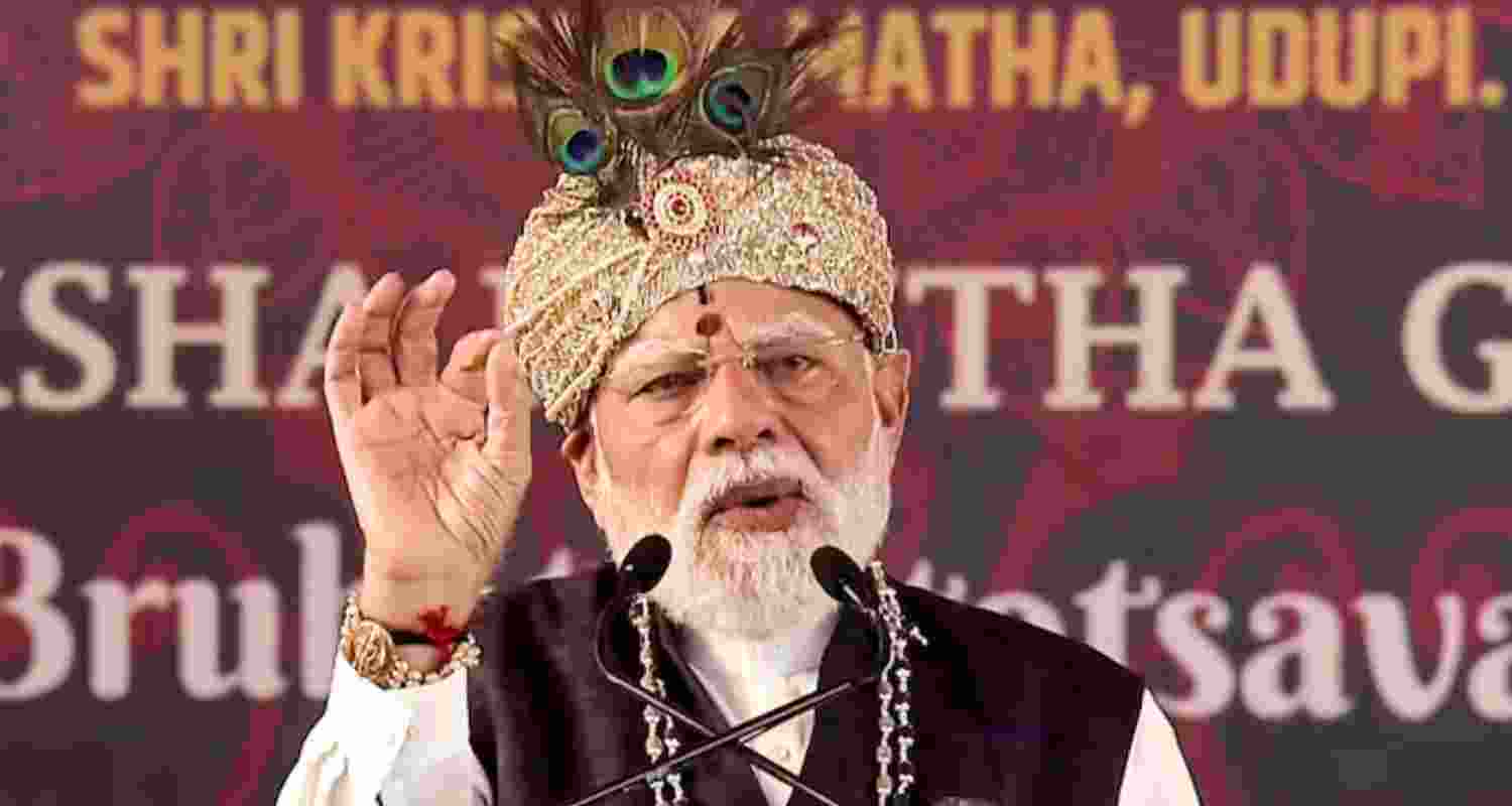 "Previous governments used to sit idly after a terror attack but New India neither bows nor hesitates from protecting its people," the Prime Minister said while addressing people in the temple town of Udupi, Karnataka, on Friday. "Previous governments used to sit idly after a terror attack but New India neither bows nor hesitates from protecting its people," the Prime Minister said while addressing people in the temple town of Udupi, Karnataka, on Friday.