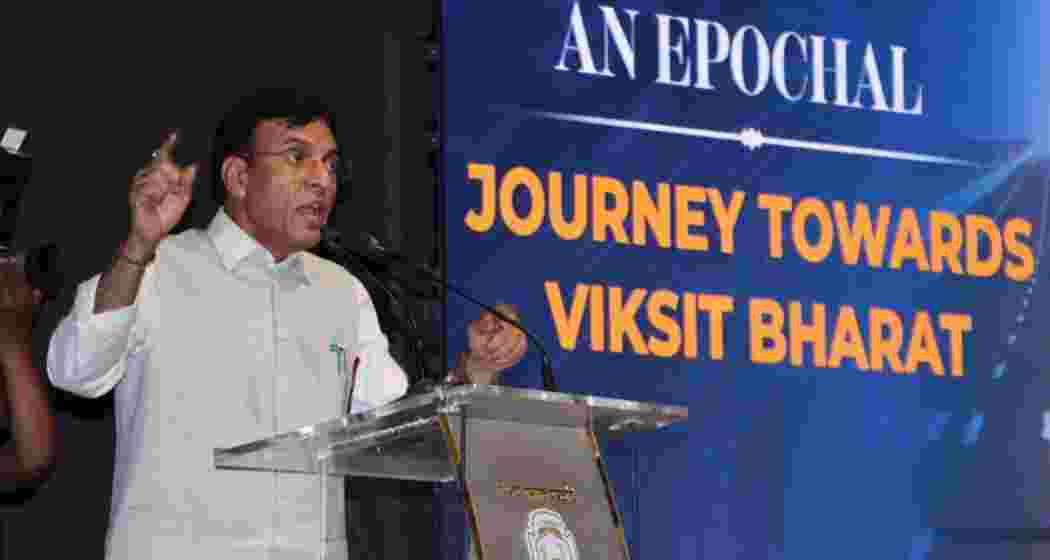 Union Minister Mansukh Mandaviya interacts with students at SP College in Pune. Image taken from X. Union Minister Mansukh Mandaviya interacts with students at SP College in Pune. Image taken from X.