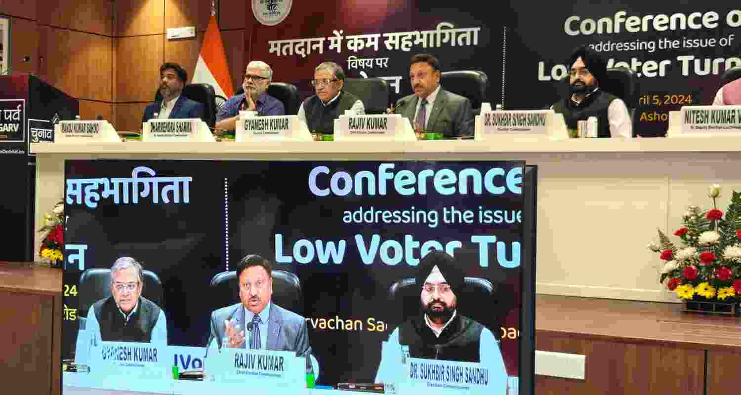 Election Commission of India strategises ahead of Lok Sabha polls to address Low Voter s turnout. Image X. Election Commission of India strategises ahead of Lok Sabha polls to address Low Voter s turnout. Image X.