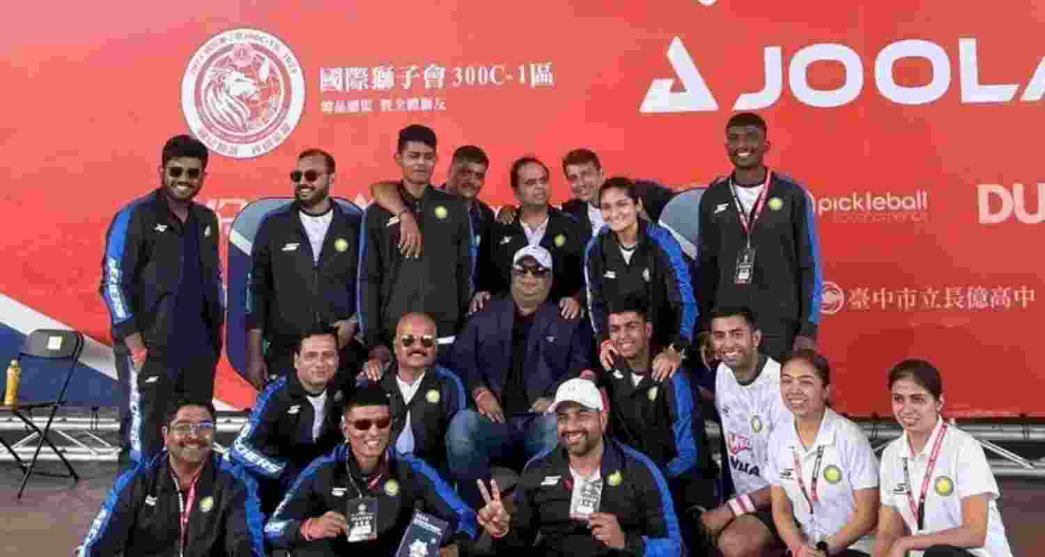Indian team at Asian Pickleball Championships. Image: AIPA. Indian team at Asian Pickleball Championships. Image: AIPA.
