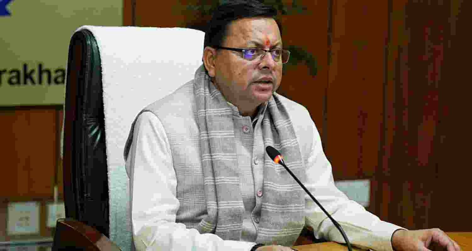 Uttarakhand Chief Minister Pushkar Singh Dhami.  Uttarakhand Chief Minister Pushkar Singh Dhami.