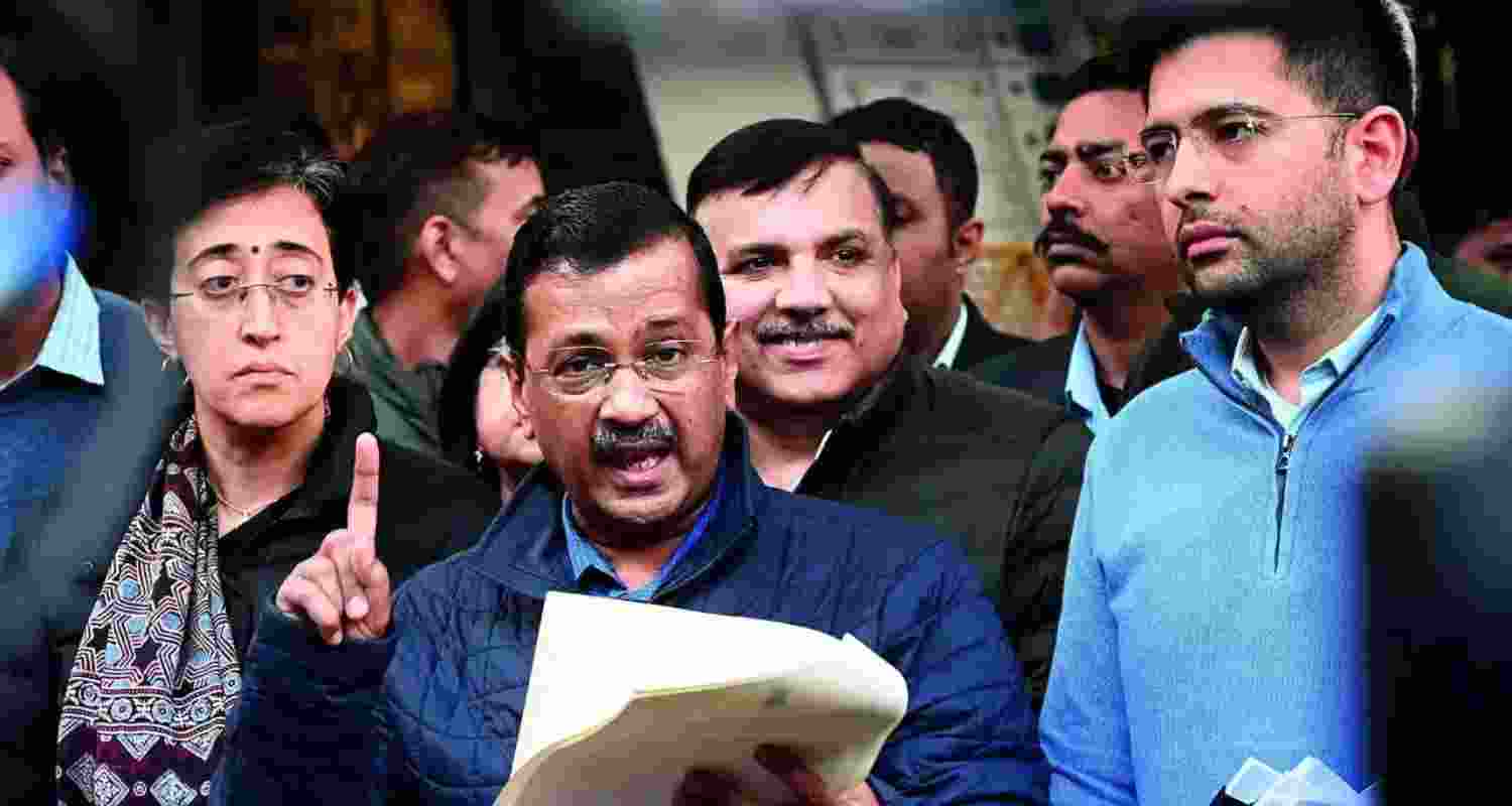 Kejriwal, the three-time MLA from New Delhi since 2013, is locked in an intense triangular contest against the sons of two former chief ministers of Delhi. Kejriwal, the three-time MLA from New Delhi since 2013, is locked in an intense triangular contest against the sons of two former chief ministers of Delhi.