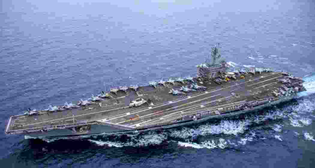 The USS Abraham Lincoln. The USS Abraham Lincoln.
