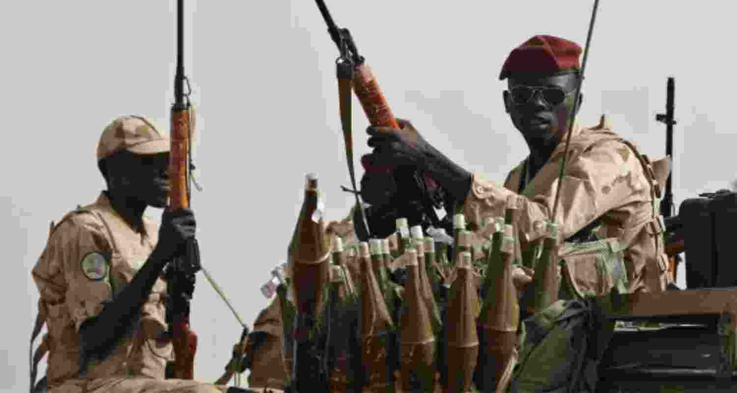 A file photograph of members of the paramilitary Rapid Support Forces. A file photograph of members of the paramilitary Rapid Support Forces.