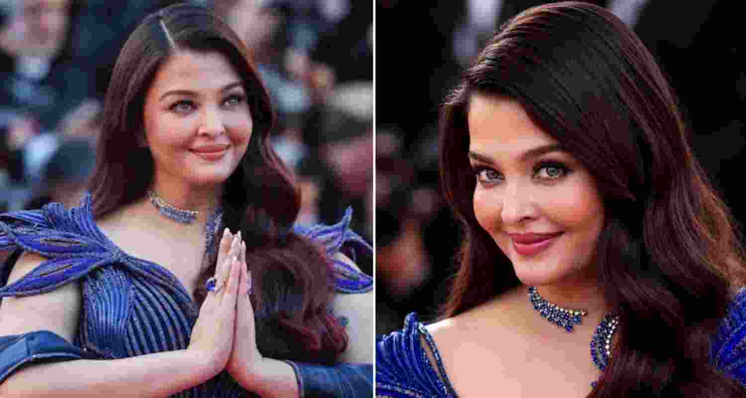 Aishwarya Rai Bachchan in a blue gown for her first Cannes 2026 appearance. Aishwarya Rai Bachchan in a blue gown for her first Cannes 2026 appearance.