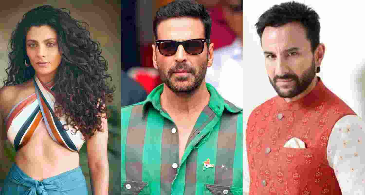 The film brings together Akshay and Saif after 17 years. Their last movie together was "Tashan" in 2008, also starring Saif’s wife Kareena Kapoor Khan. The film brings together Akshay and Saif after 17 years. Their last movie together was "Tashan" in 2008, also starring Saif’s wife Kareena Kapoor Khan.