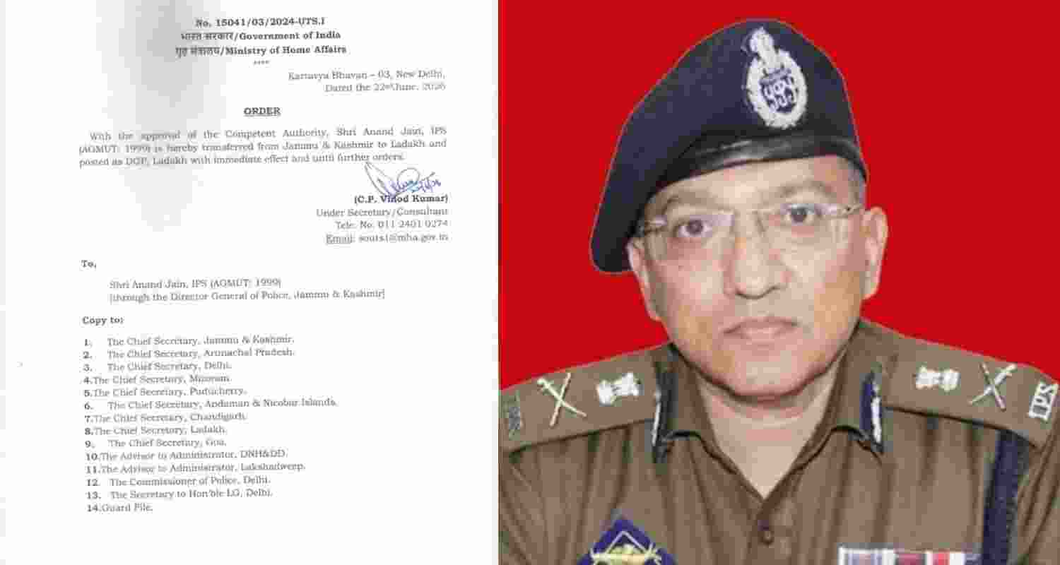 MHA appoints Anand Jain as new DGP of Ladakh UT MHA appoints Anand Jain as new DGP of Ladakh UT