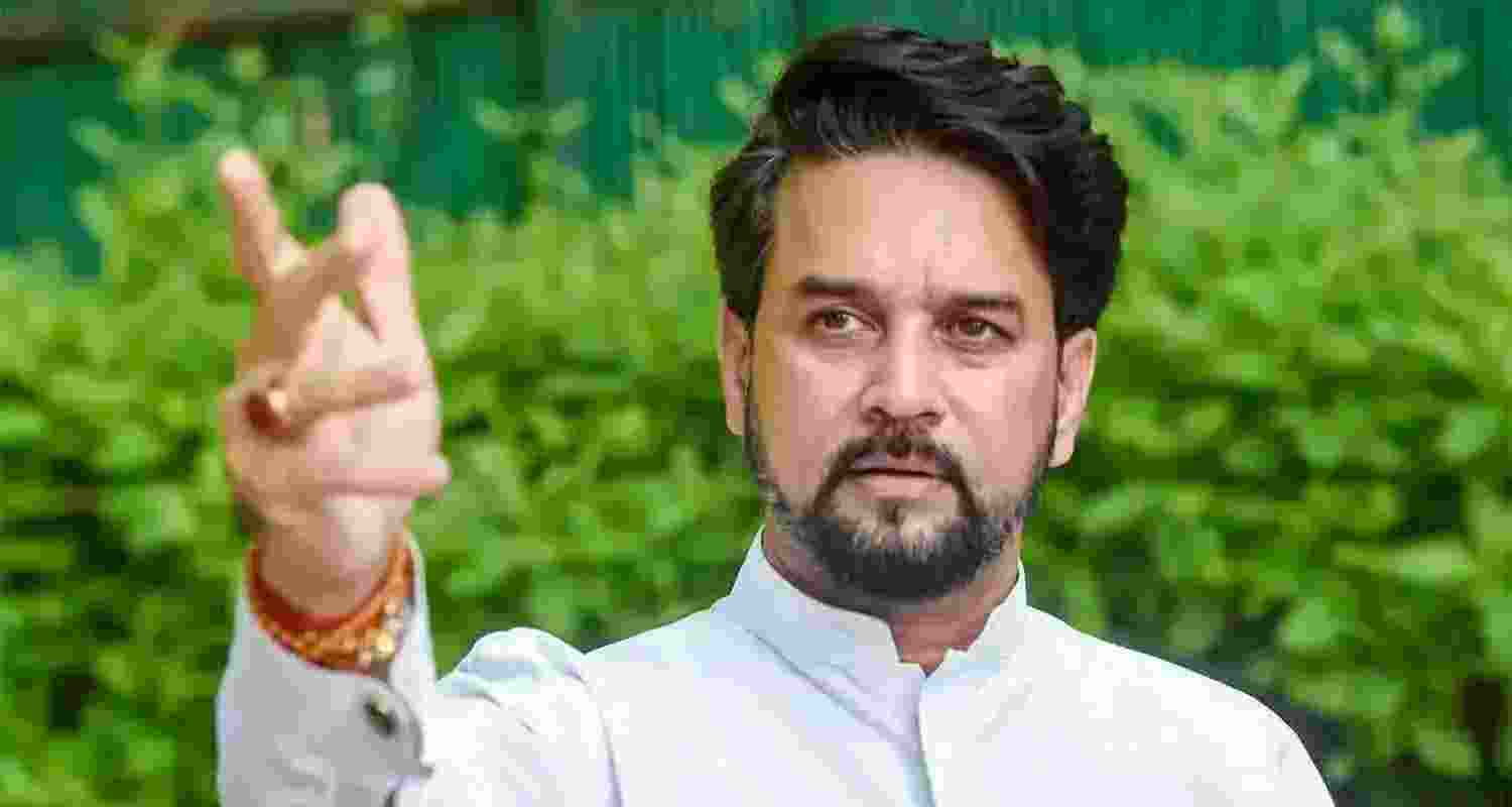 A file photo of Union Minister Anurag Thakur. A file photo of Union Minister Anurag Thakur.