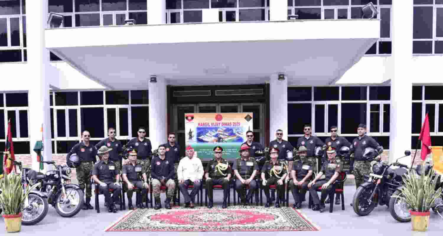 Indian Army Personnel Mark Kargil Vijay Diwas 2025 with a Commemorative cyclothon in Ladakh. Indian Army Personnel Mark Kargil Vijay Diwas 2025 with a Commemorative cyclothon in Ladakh.