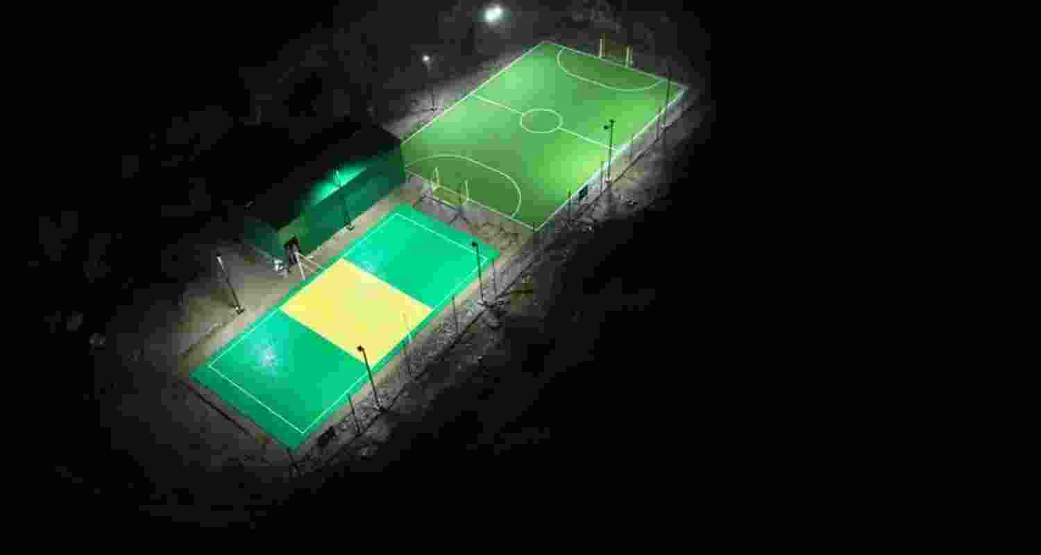 Sports infrastructure flourishes in Arunachal Pradesh's Taksing village. Sports infrastructure flourishes in Arunachal Pradesh's Taksing village.