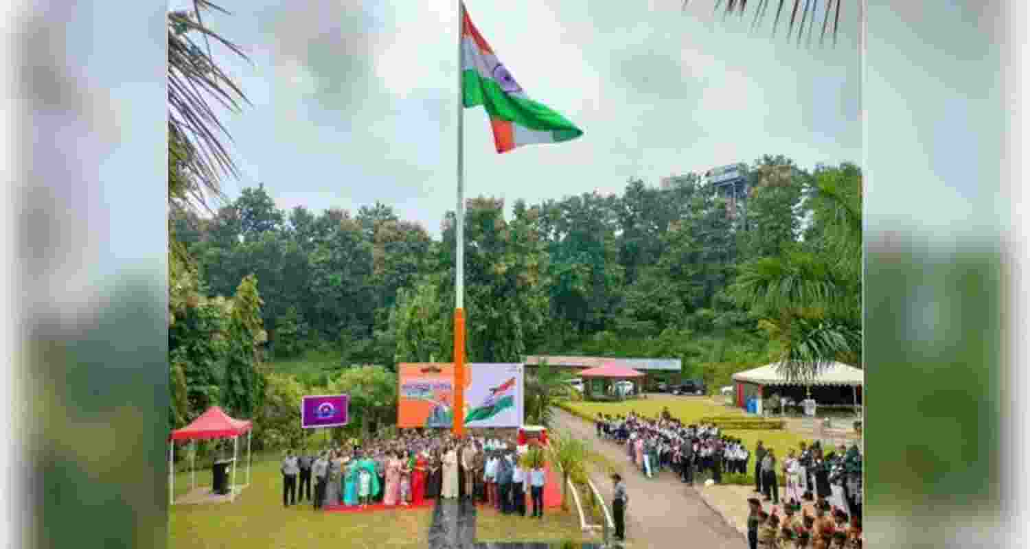 Northeast’s tallest National Flag unfurled in Assam Northeast’s tallest National Flag unfurled in Assam