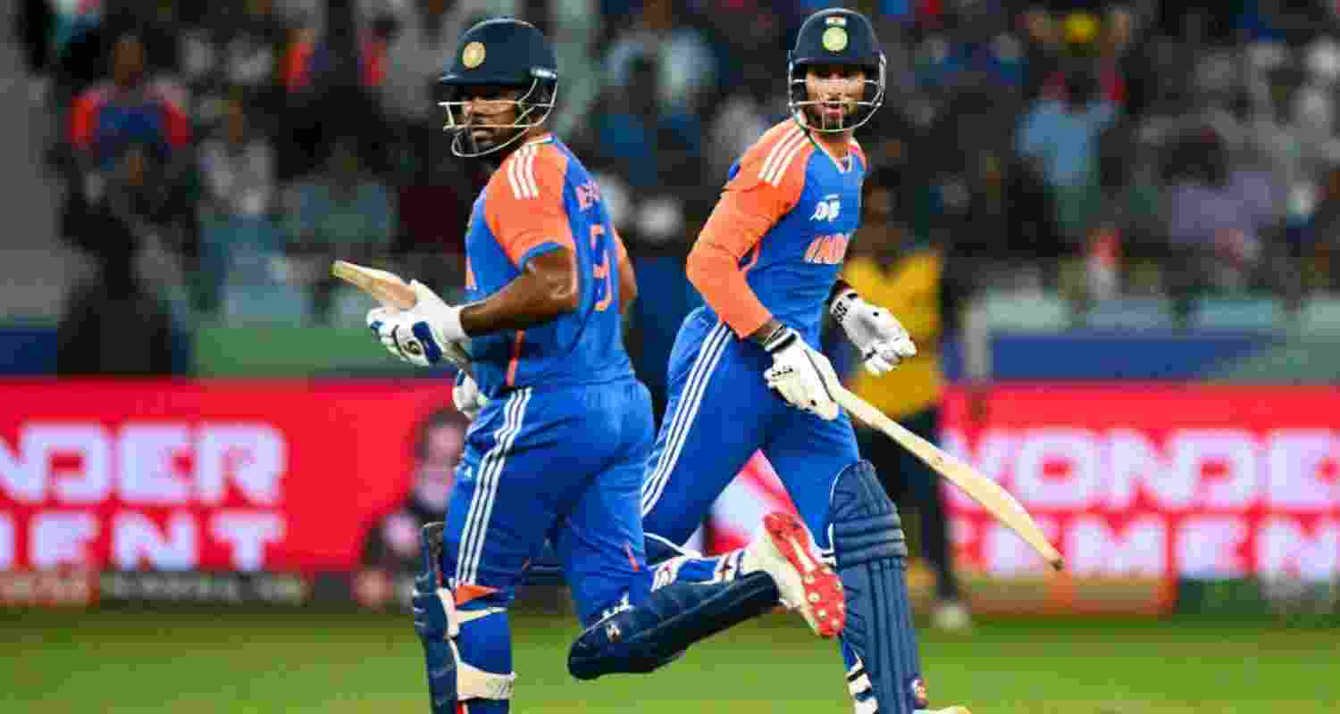 Sanju Samson and (right) Tilak Varma. Sanju Samson and (right) Tilak Varma.