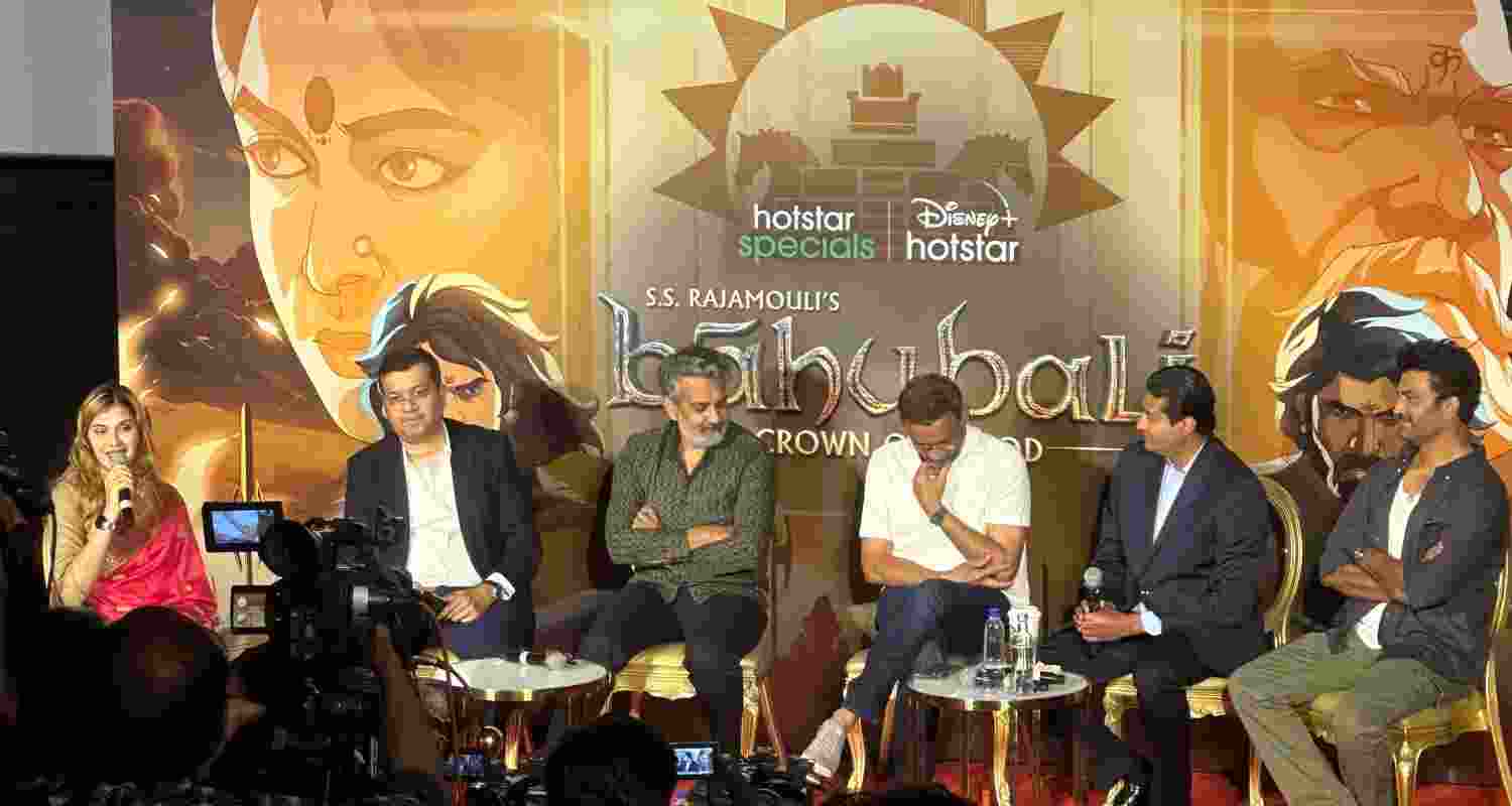 SS Rajamouli and release of Baahubali animation series. SS Rajamouli and release of Baahubali animation series.