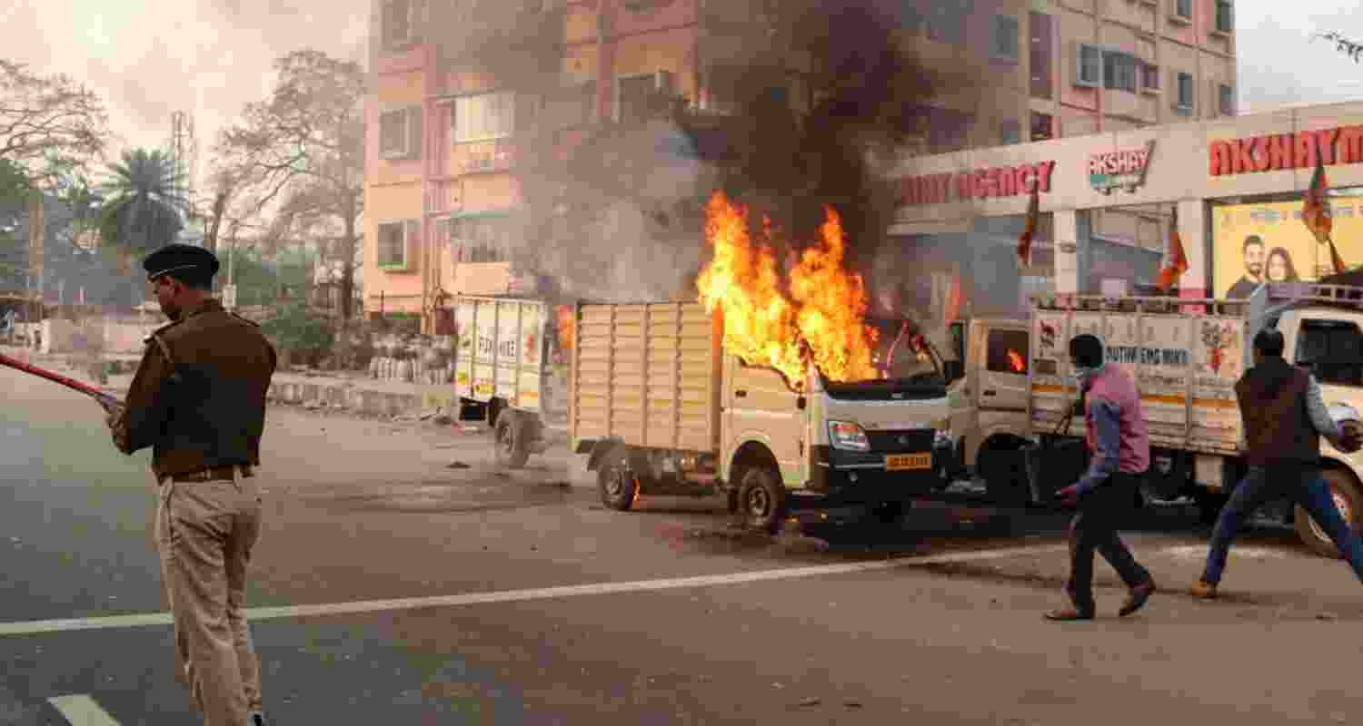 Two police personnel, including a police station OC, were shot during post-poll clashes in Bengal’s Basirhat amid rising political violence. Two police personnel, including a police station OC, were shot during post-poll clashes in Bengal’s Basirhat amid rising political violence.