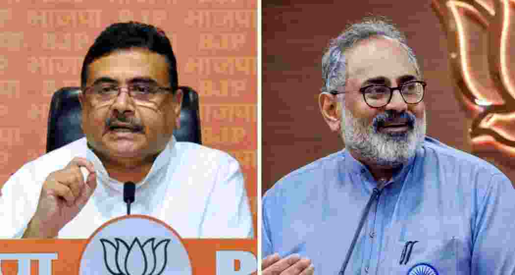 BJP's Suvendu Adhikari has been fielded from Nandigram and Bhowanipore in West Bengal while Rajeev Chandrasekhar from Nemom in Kerala. BJP's Suvendu Adhikari has been fielded from Nandigram and Bhowanipore in West Bengal while Rajeev Chandrasekhar from Nemom in Kerala.