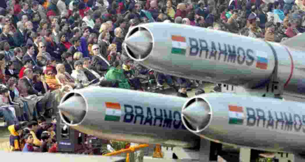 BrahMos missiles on display during the Republic Day parade. BrahMos missiles on display during the Republic Day parade.
