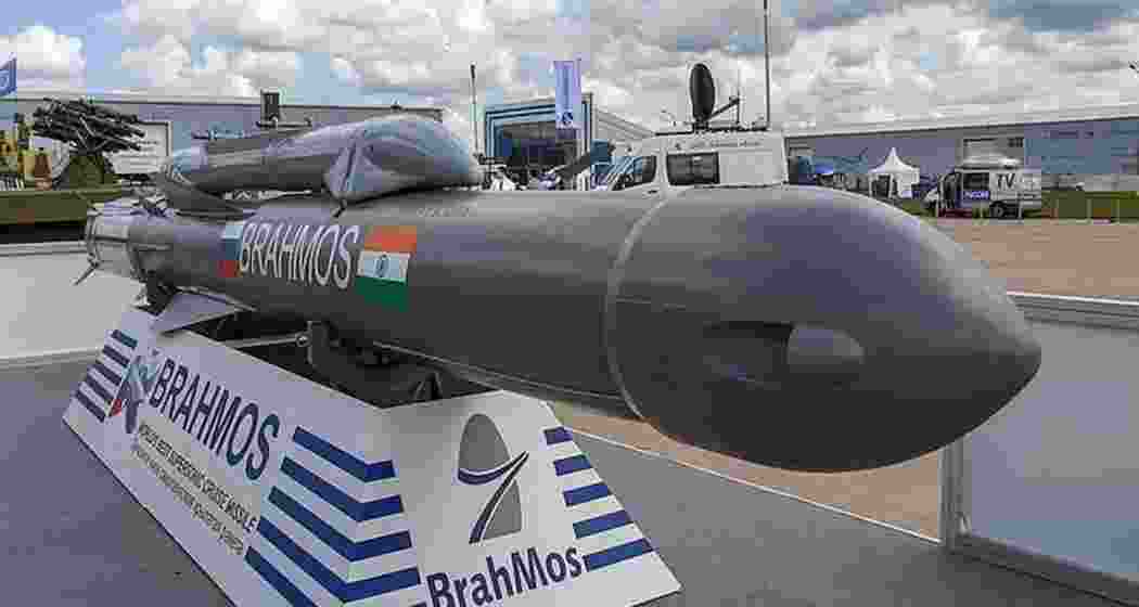 The BrahMos missile defence system on display. The BrahMos missile defence system on display.