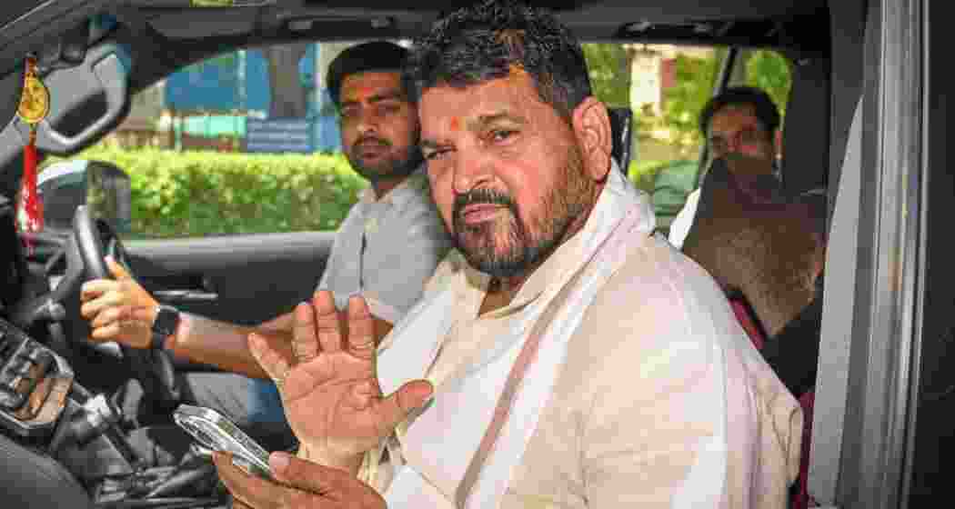 Wrestling Federation of India (WFI) chief and former BJP MP Brij Bhushan Sharan Singh. Wrestling Federation of India (WFI) chief and former BJP MP Brij Bhushan Sharan Singh.