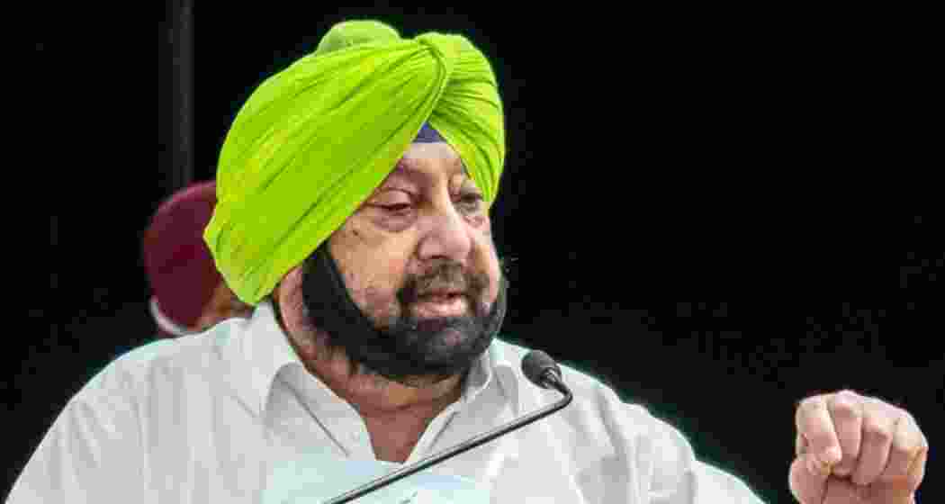 A file photo of former Punjab Chief Minister Amarinder Singh. A file photo of former Punjab Chief Minister Amarinder Singh.