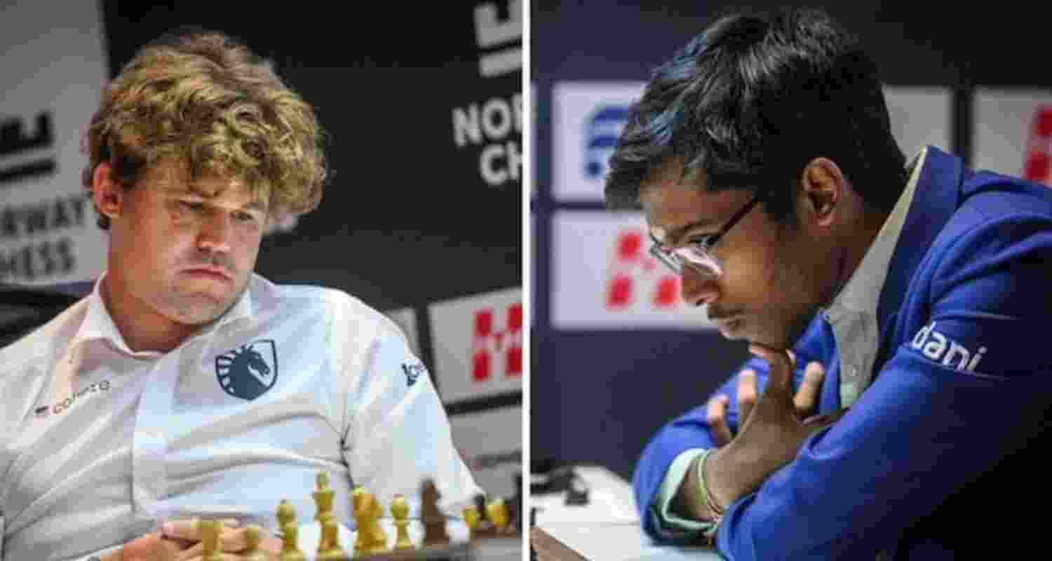Indian Grandmaster R Praggnanandhaa beats legendary Magnus Carlsen in the eighth round of Norway Chess. Indian Grandmaster R Praggnanandhaa beats legendary Magnus Carlsen in the eighth round of Norway Chess.