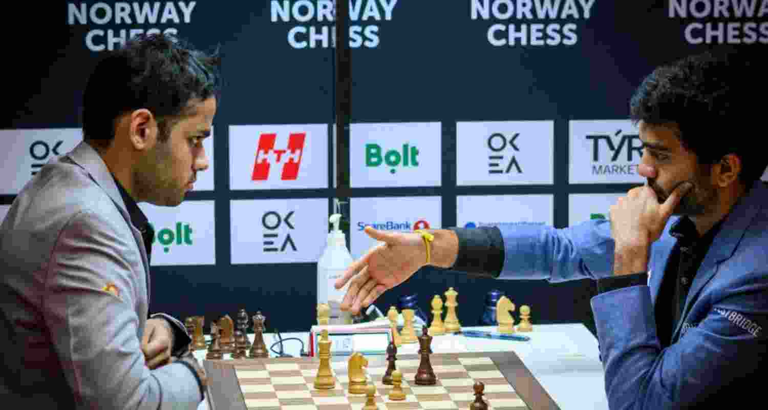 World No. 4 Erigaisi has emerged the joint leader with American Grandmaster Nakamura at 4.5 points. World No. 4 Erigaisi has emerged the joint leader with American Grandmaster Nakamura at 4.5 points.