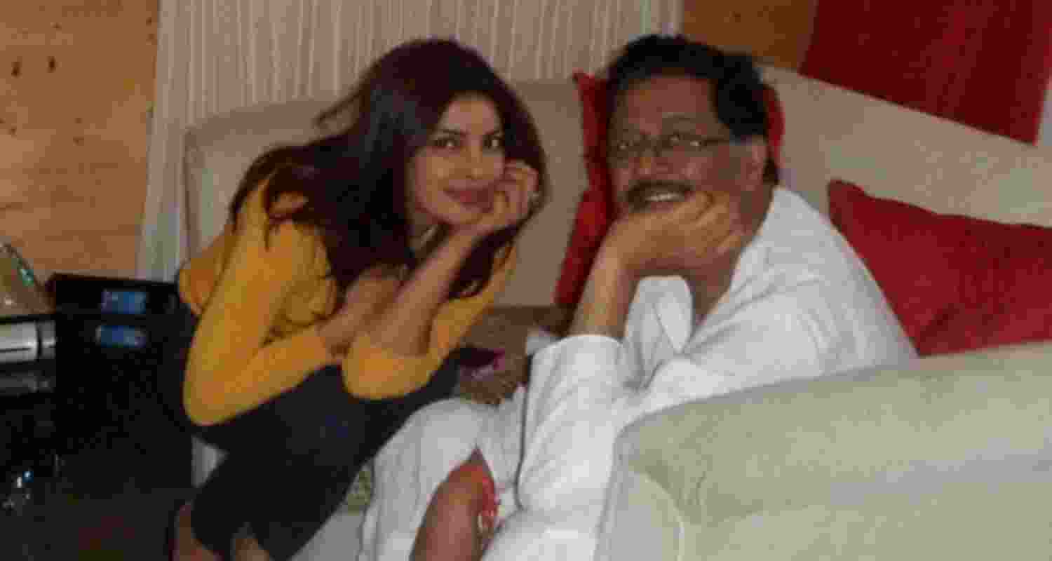 Priyanka pays tribute to late father Ashok Chopra Priyanka pays tribute to late father Ashok Chopra